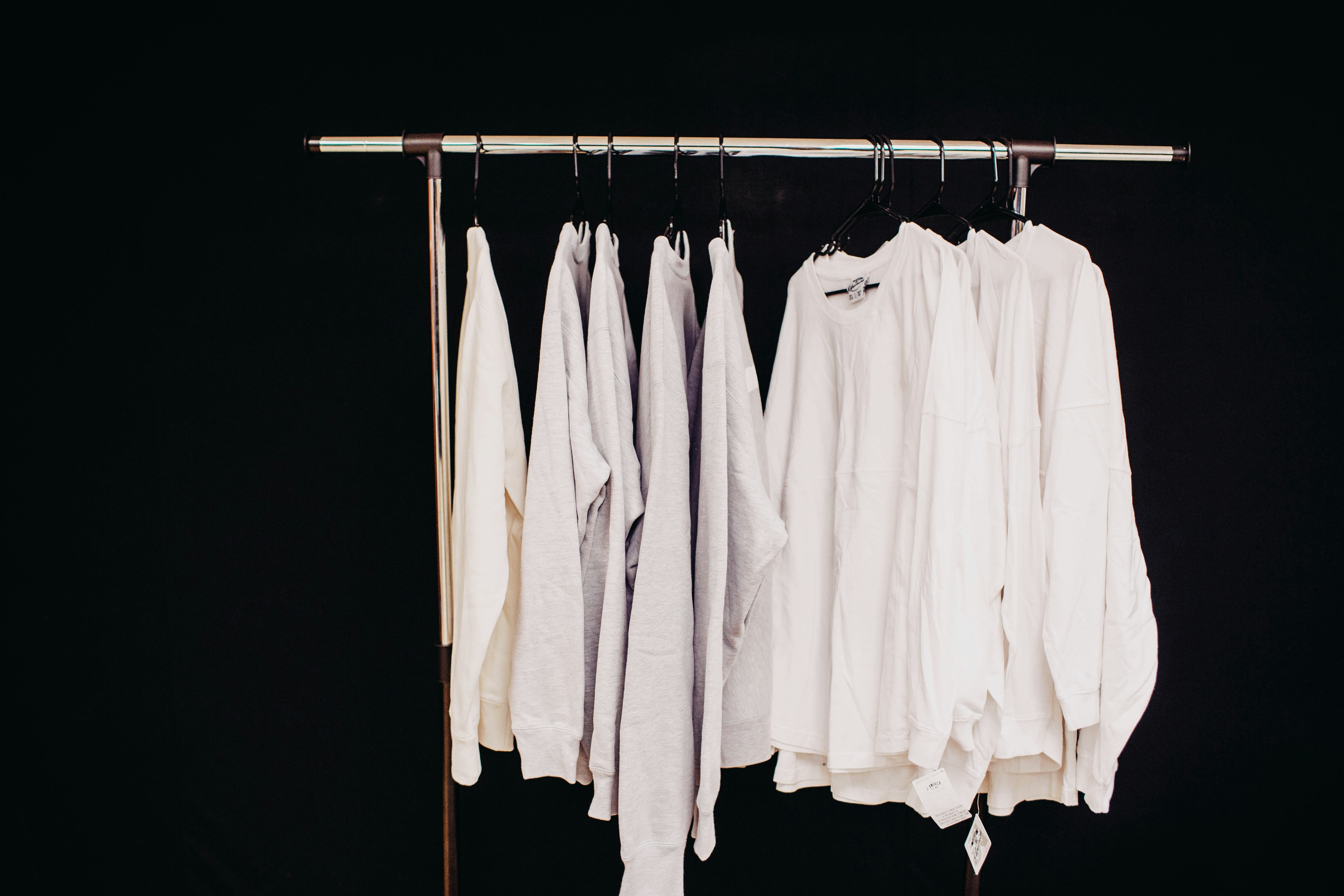 White shirts stock.